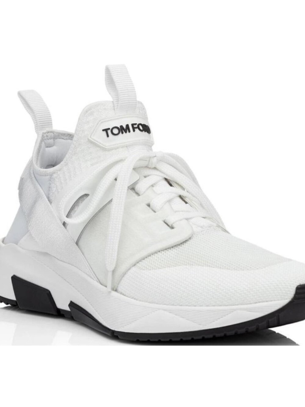 Tom Ford Men’s Jago Designer Trainer Sneakers Mesh Shoe White J1100T size 10